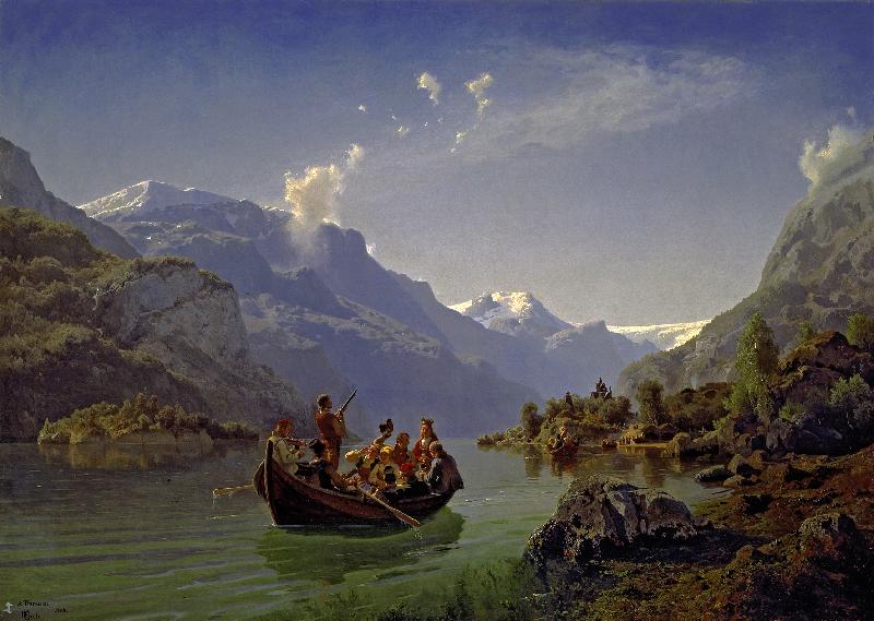 Adolph Tiedeman Brudfarden i Hardanger